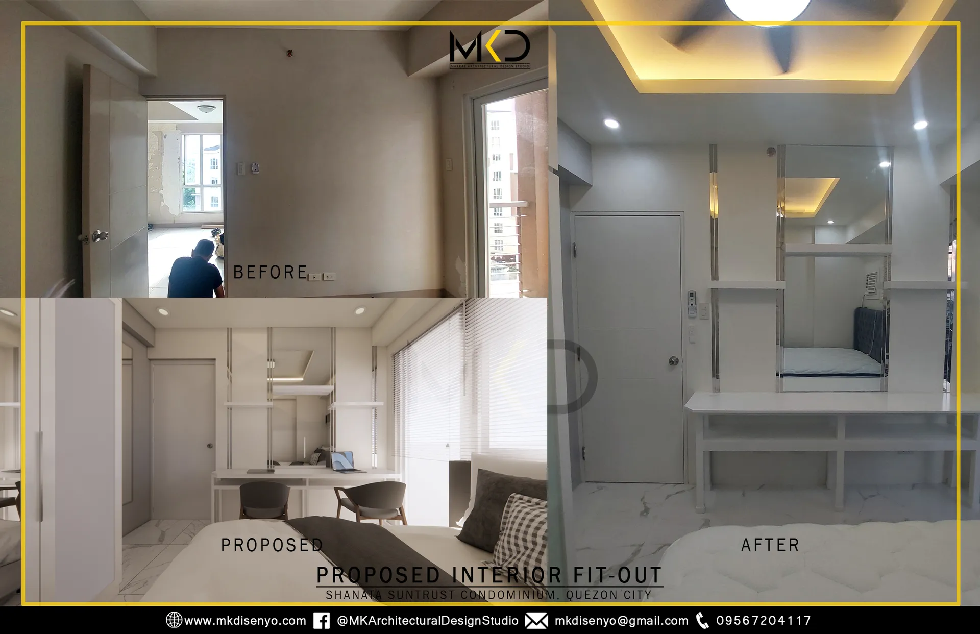 PROPOSED RENOVATION OF A TWO-BEDROOM CONDOMINIUM UNIT - Main view