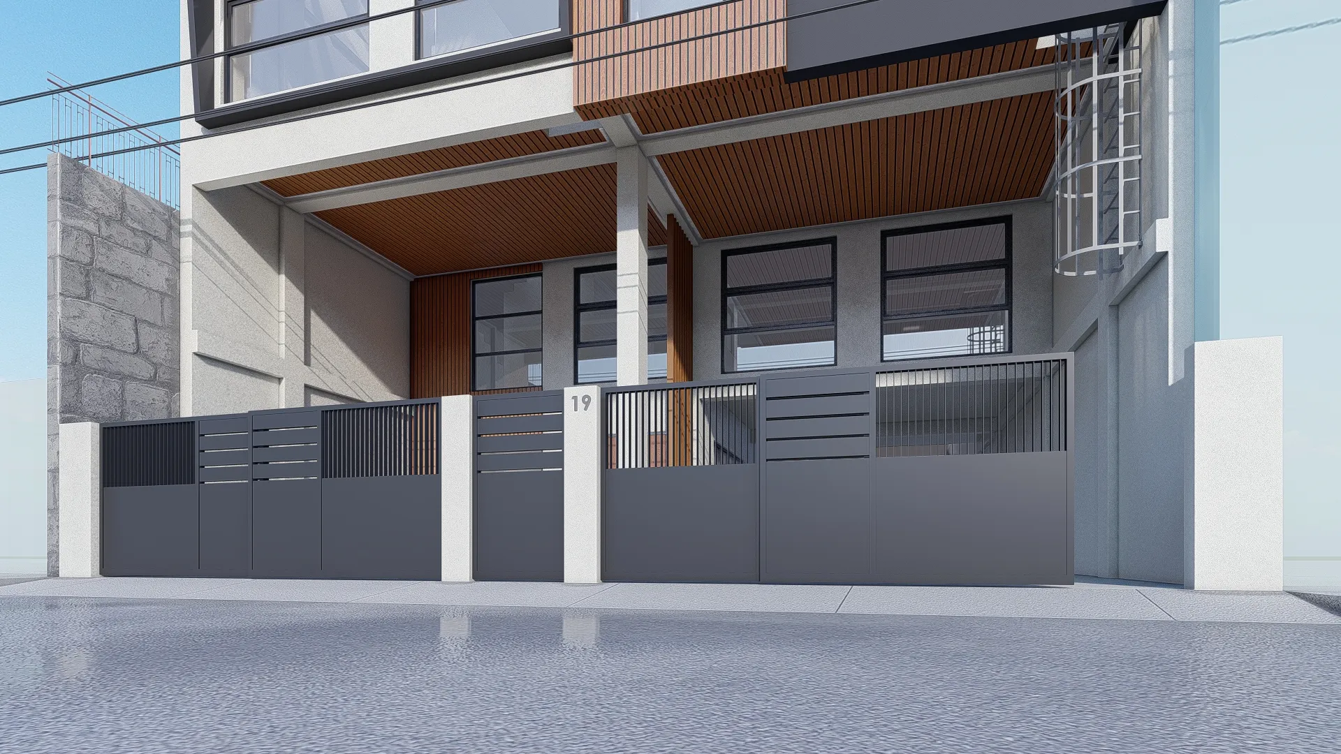 PROPOSED THREE-STOREY WITH MEZZANINE RESIDENCE - View 3